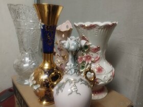 Vázy krištáľové a porcelánové - 4
