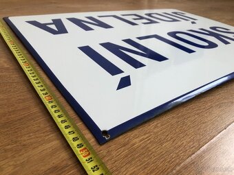 Predám starou smaltovanou ceduli ŠKOLNÍ JÍDELNA - 4