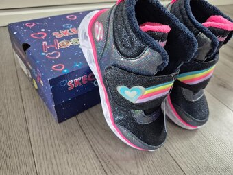 Sketchers Heart Light - dievčenské svietiace topánky 32 - 4