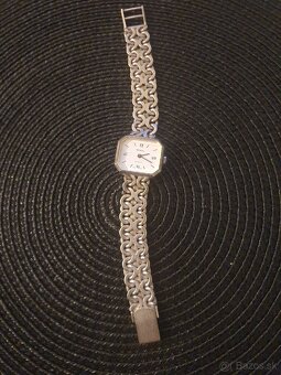 Strieborný starožitné dámske hodinky - 4