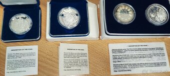 San Maríno Proof strieborné mince líry a eurá - 4