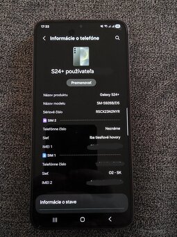 PREDÁM SAMSUNG GALAXY S24+ 256GB - 4