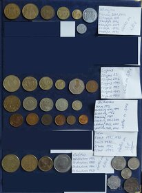 Zbierka mincí - rôzne svetové mince - Európa 3 - 4