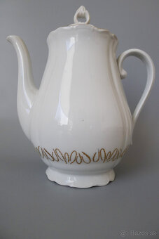 Starý porcelán - čajník a mliečnik Horní Slavkov - 4