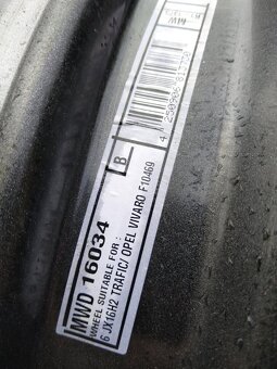 5 x 118 16" + letné pneu..RENAULT,OPEL,NISSAN. - 4