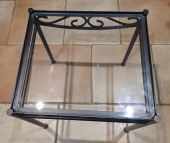 stolík presklený 45x35x40 2ks - 4