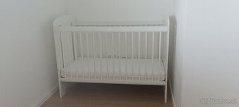 Biela drevená postieľka klups safari žirafa + matrac - 4