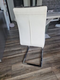 4 ks stoličky bielo sivé - 4