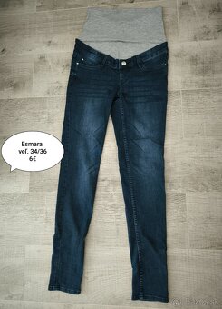 Tehotenské oblečenie XS/S legíny,rifle,tričká. Myprotein,H&M - 4