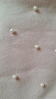 Zateplené ružové šaty s perličkami Reserved, vel. 104 - 4