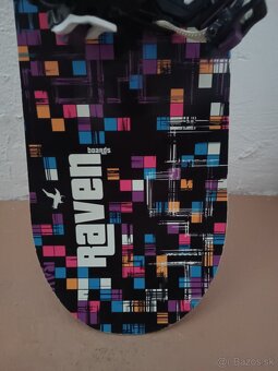 Krasny damsky 150 cm snowboard RAVEN s viazanim - 4