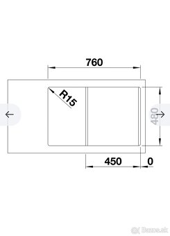 Blanco Legra 45 S Granitový drez - 4