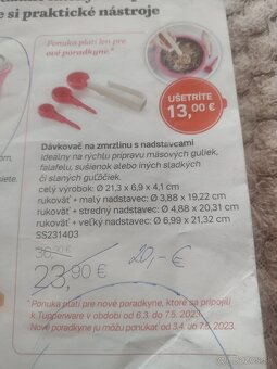 Tupperware dopredaj výrobkov, nové - 4