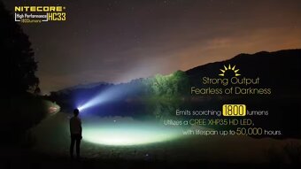 Vynikajúca Čelovka NITECORE HC33 až 1800 lumenov - 4
