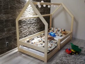 Prízemná detská posteľ Domček 160x80 - 4