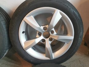 DISKY orig. Audi R16 5x112 + pneu Dunlop letne - 4