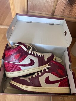 NIKE AIR JORDAN MID ČERVENÉ 38 - 4