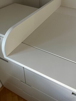 Prebalovací pult na Nordli + prebalovacia podložka Ceba - 4