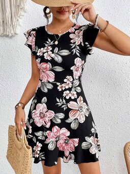 KRASNE ELASTICKE ŠATY…XL…NOVE - 4