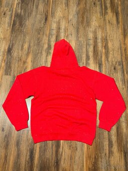 Sp5der spider spyder mikina cervena vvs diamantova diamond - 4