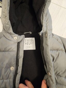 Detské zimné oblečenie kombinéza bundička 3-6 mesiacov - 4