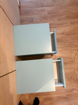 2x IKEA MALM Komoda s 2 zásuvkami, tyrkysová, 40x55 cm - 4