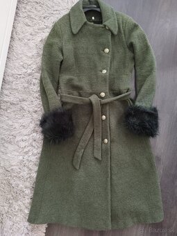 Dámsky dlhý vlnený kabát XL/42 - 4