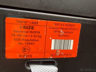 Predám detskú autosedačku Britax Römer SICT Inside - 4