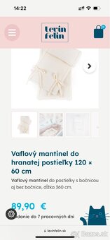 Levin felin mantinel do postieľky + organizér - 4