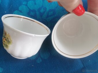 Poľovnícky set, porcelan - 4