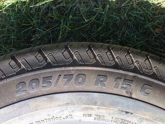 Predám letné peum r15c 205/70 9.2mm - 4
