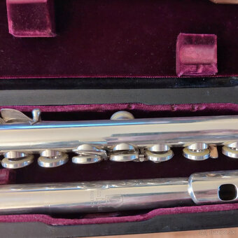 Ručne vyrobená flauta Lillian Burkart zo striebra 925Ag Elit - 4