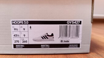 Tenisky adidas HOOPS 3.0, veľkosť 43 1/3 - 4