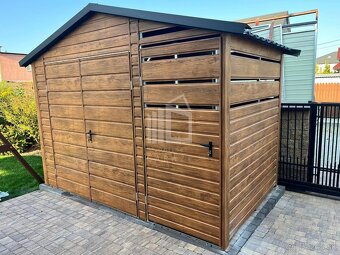 Záhradný domček 3,5x2, antracit - 4