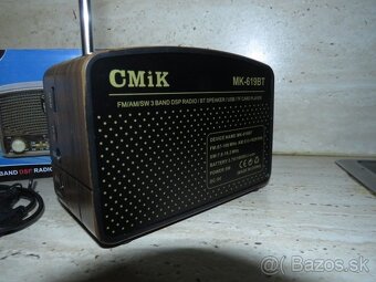 Predam nove mensie retro radio CMIK,BT,USB - - 4