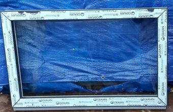 Predám fixné okna 123x49 ,114 x 55, 119 x 69 antracit/biela - 4