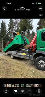 Mercedes 15T HÁKOVÝ NOSIČ KONTAJNEROV HYDRAULICKÁ RUKA - 4