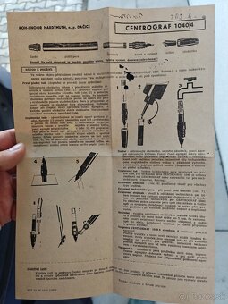 Retro rýsovacie perá CENTOGRAF 1040 - v krabičke návod - súp - 4