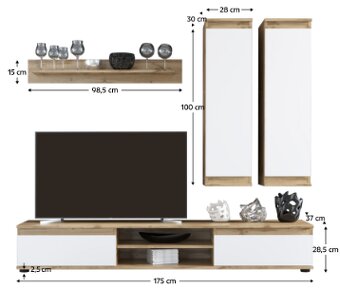 Predám novú obývaciu stenu Lusiana - 4