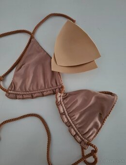 Hnede luxusne plavky Lemonky 3 ks - 4