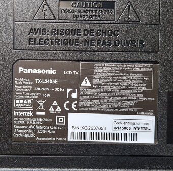 Televízor LCD Panasonic VIERA TX-L24X5E - 4