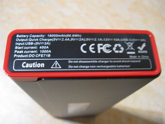 Jump starter - startovacia powerbanka CarFace - 4