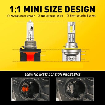 H15 LED autožiarovky CANBUS denné/diaľkové - 4