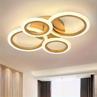 Stropné LED svietidlo - čierna, biela, zlatá 35W - 4