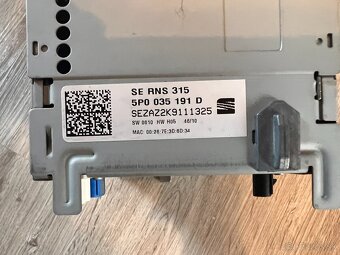 RNS 315 verzia s Bluetooth DAB Kamera 2010 Seat - 4