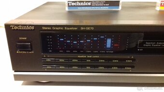 Graficky 2x7 pasmovy equalizer TECHNICS SH-GE70, JAPAN, AE73 - 4