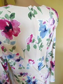 nové kvetované bledoružové šaty Ralp Lauren veľ. 40 - 4