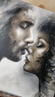Originálny obraz – Vždy pri tebe, olejomaľba 100x90 - 4