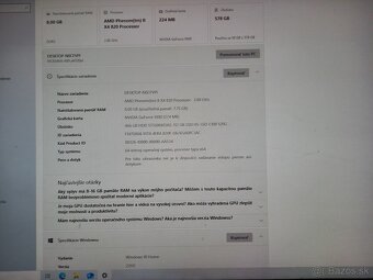 Predám PC HP Pavilion P6320. 4-jadro/8GB RAM/SSD+HDD/W10. - 4