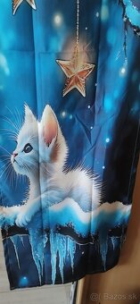 závesy - dekoračky s mačičkami - 4